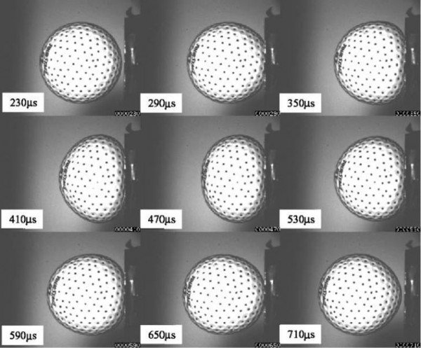 golf ball compression during impact